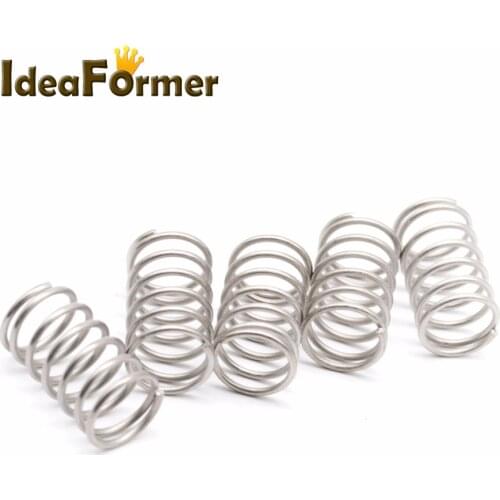 10Pcs/Lot UM2 Extruder Stainless Steel Strong Spring 11*17mm For 3D Printer Accessories ULTIMAKER2 UM2 Extruder Adjusting Parts