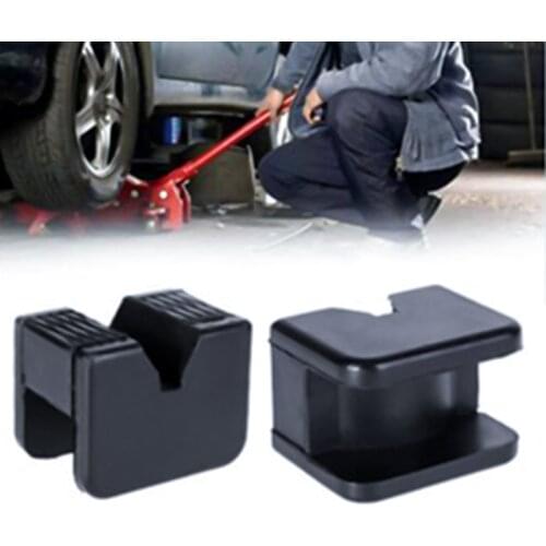 2Pcs Durable Axle Stands Jack Pads Rubber Tonne Jack Pad Stand Lifting Tool with Slot Reduces Slippage and Stabilizes Practical