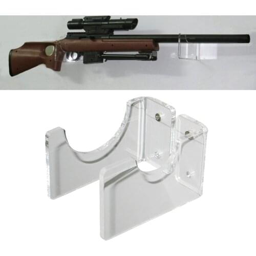 Acrylic Rifls Holder / Musket Brackets / Rifles Wall Mount Display / Gun fighting stick Holder, 1 Pair