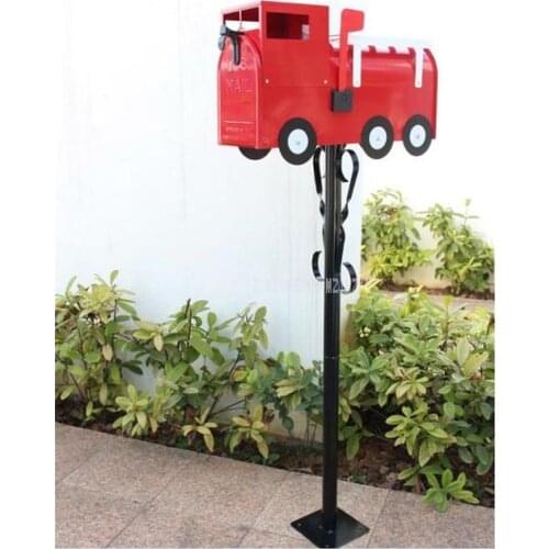 American Car Model Design Garden Park Security Stand Floor Mailbox Postbox Metal Suggestion Outdoor Newspaper Letter Box 4015-F