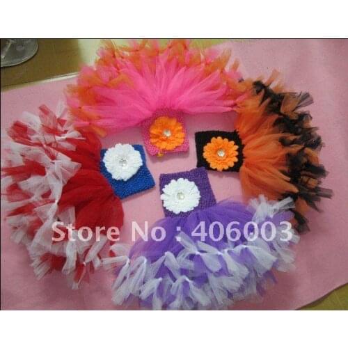 Free Shipping 6pcs/lot Mixed Color Wholesale Halloween Handmade Baby Tutu Dress new arrival Toddler Dresses