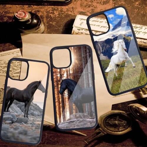 Horse animal Phone Case PC for iPhone 11 12 pro XS MAX 8 7 6 6S Plus X 5S SE 2020 XR