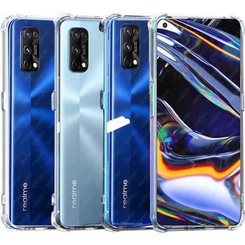 For on realme 7 Pro Case Clear Cover Shockproof Case for OPPO realme7 Pro realme7pro 7Pro phone Cases back covers RMX2170