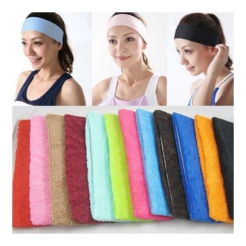 Elastic Soft Headband Gym Sports Head Band Running Excise Hairband Yoga Sweatband 105-0050