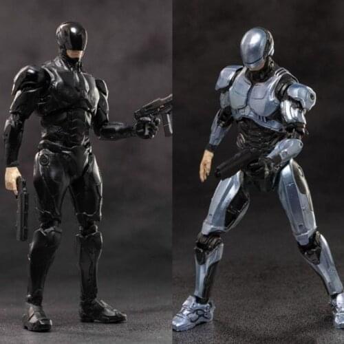 HIYAToys LR0083/LR0085 1/18 Exquisite Mini 10cm Robot Police BLACK Action Figure Toys for Fans Holiday Gift