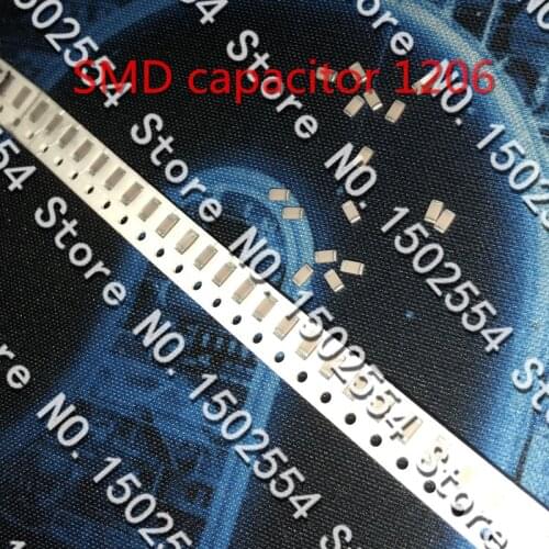 50PCS/LOT SMD ceramic capacitor 1206 100PF 1KV 1000V 50V 500V NPO C0G 5% high voltage capacitor