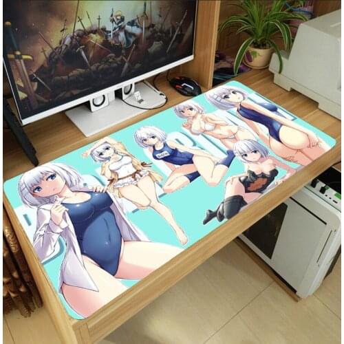 Anime DATE A LIVE Tobiichi Origami Tokisaki Kurumi Mouse Pad Thicken Laptop Gaming Mice Mat Table Keyboard Mat Anti-Slip Playmat