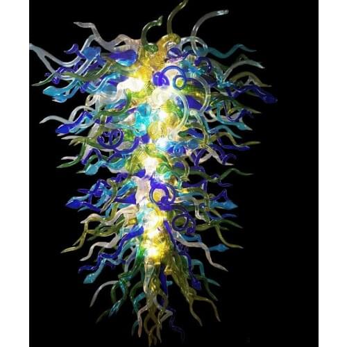 European Style Hand Blown Glass Chandelier Light Art Deco Customized Large LED Lighting Chandelier