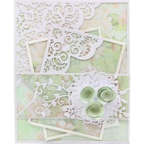 YPP CRAFT Flower Corner Metal Cutting Dies Stencils for DIY Scrapbooking/photo album Decorative Embossing DIY Cards