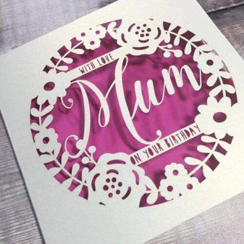 Love Mom Metal Cutting Dies Stencil Scrapbooking DIY Album Stamp Paper Embossing M68E