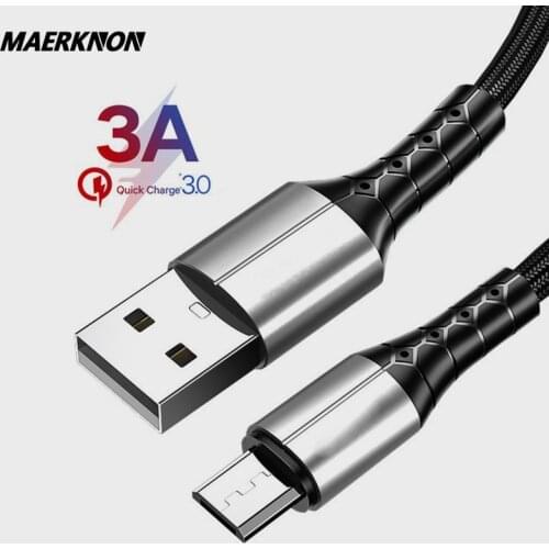 Micro USB Cable 3A Quick charge 3.0 Android Mobile Phone Adapter charger cable for xiaomi mi 10 Samsung cables for mobile phones