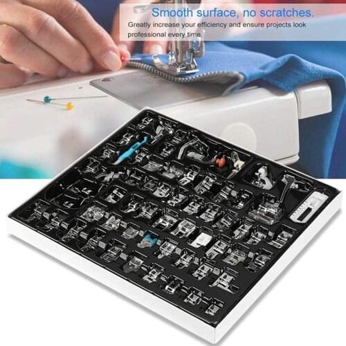 62PC Sewing Machine Presser Foot Feet Kit Set Sewing knitting Crochet Domestic Machine Blind Stitch Sewing Accessories