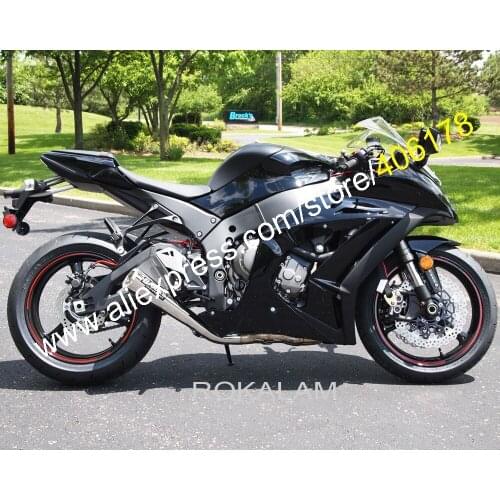 Injection Fairing For Kawasaki ZX10R ZX-10R 2011 2012 2013 2014 2015 Ninja ZX 10R Black Body Motorcycles Kit (Injection Molding)