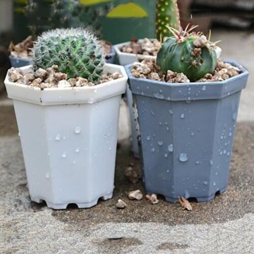 Plastic Square garden plant Flower Succulents Pots herb Home Garden planter Office Desk table Pot fashion Gardening Dec