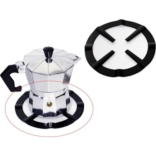 Holder Gas Cooker Support Rack Camping Iron Stove Ring Heat Diffuser Black Pans 13.3cm Coffee Moka Pot Reducer Kitchen Supplies