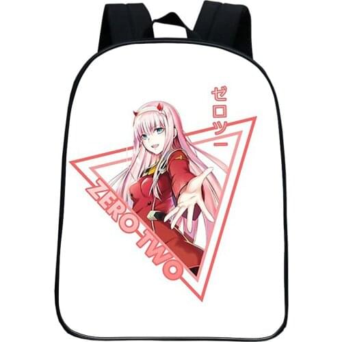 Darling In The Franxx Backpack Anime ZERO TWO Bookbag Boy Girl Bag Fashion Cartoon Students School Bags Kids Back To School Gift