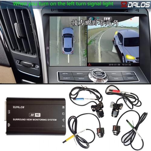 SZDALOS Driving blind area viewing system /360 surround view camera system