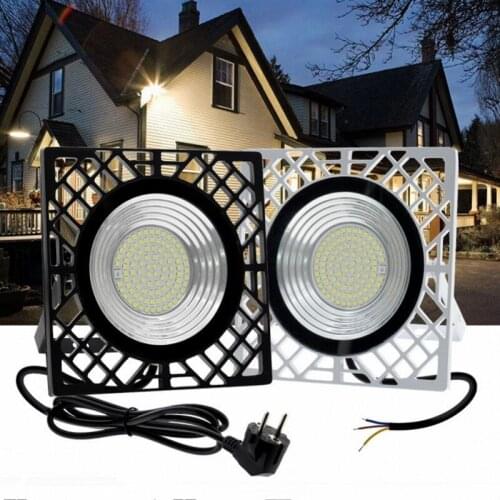 PIR Motion Sensor Led Flood Light 50W EU/US Plug Foco Led Exterior Lamp Outdoor Lighting AC110V 220V for Garden Wall Street Path