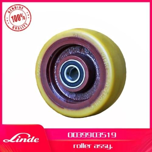 Linde forklift genuine part 0039903519 balance wheel PU roller used on 131 1158 electric pallet truck T20 T30 1189 1190 tractor