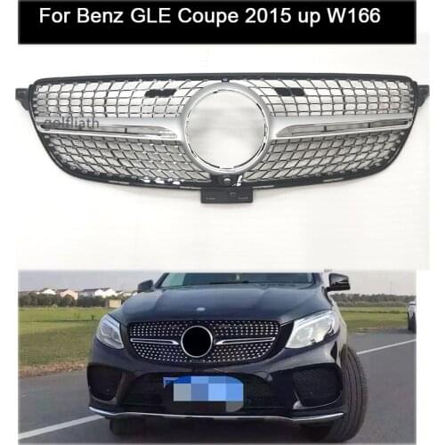 GOLFLIATH diamond grille Suitbale for Mercedes Benz GLE coupe W166 2015 2016 2017 front mesh front grille GLE coupe