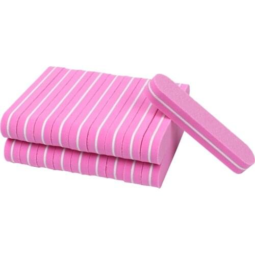 100Pcs/set Pink Sanding Sponge Nail Buffers Files Block Grinding UV Gel Polishing Manicure Nail Art Tool nagelvijl