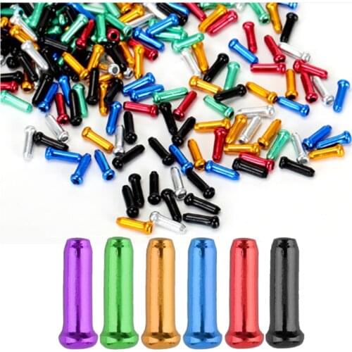 20Pcs Road Mountain Bike Bicycle line tail cap Aluminum Alloy Ultralight bicycle brake cable end Brake Accessories