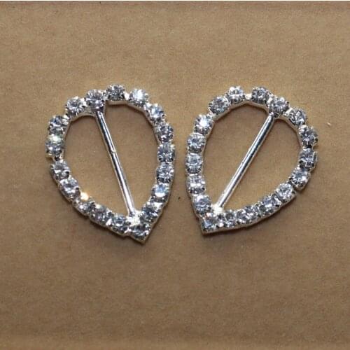 2018 Time-limited Metal New 20pcs Color Diamond Leaf Buckle Rhinestone Embel Lishment For Garments, Wedding Invitation Buttons