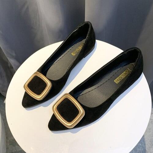 2020 Fashion Women Ballet Flats Shoes Slip on Pointed Toe Ladies Casual Shoes Comfortable Soft Loafers Shoes for Pregnant Woman