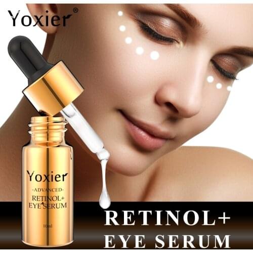 Yoxier Advanced Retinol Eye Serum Moisture Anti Wrinkle Fade Fine Lines Anti Puffiness Remove Dark Circles Anti Aging Skin Care