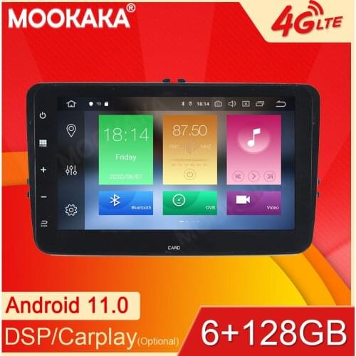 6+128GB Android11 For Volkswagen HC Car GPS Navigation Streaming Media Multimedia Player Head Unit Auto Radio