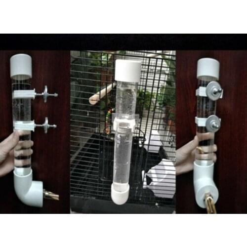 Free shipping The parrot water bottle firing pin drinking fountain feeder/feeder starlings with acrylic/kettle tank bird box