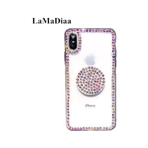 Phone Case For Xiaomi8 9 SE 5X 6X A1 A2 Max For Redmi4A 6A 5 Note4X 5A 7 6 Pro Glitter Diamond High Quality Bracket Phone Cover