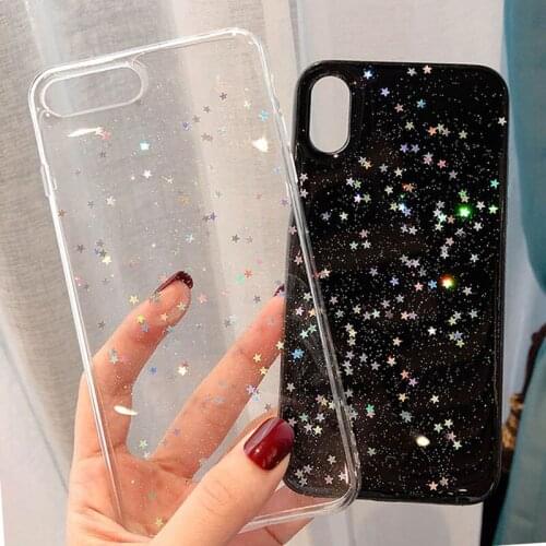 For iphone 11 pro max case Star Sequin phone Case For iphone 8 plus coque 6s 7 XR XSMax Bling Glitter Cover for Funda iphone x