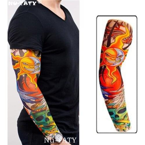 Nu-TATY Sun Shantou Man&woman style Tattoo Sleeve Stockings Body Art Leggings Cool Boys Girls Party Wearings