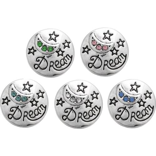 Dream moon 12mm Metal Snap Button for snap jewelry XH6002