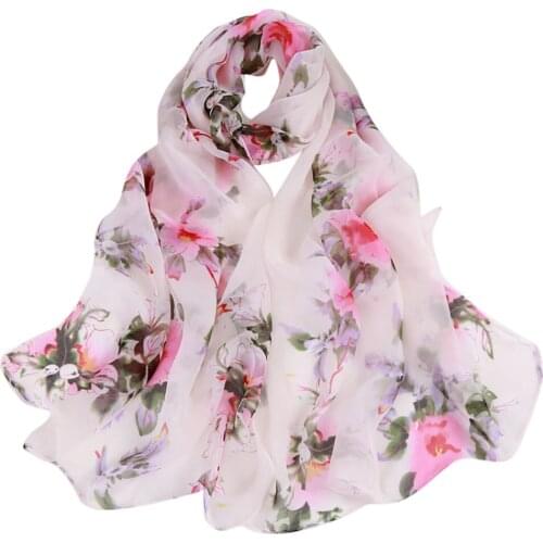 Fashion 2021 Women Peach Blossom Printing Long Soft Wrap Scarf Ladies Shawl Scarves Muslim Hijab Tassel Viscose Shawl Scarf