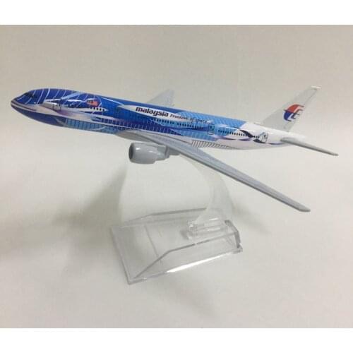 JASON TUTU 16cm Plane Model Airplane Model Malaysia Boeing 777 Aircraft Model 1:400 Diecast Metal Airplanes Plane Toys aeroplan