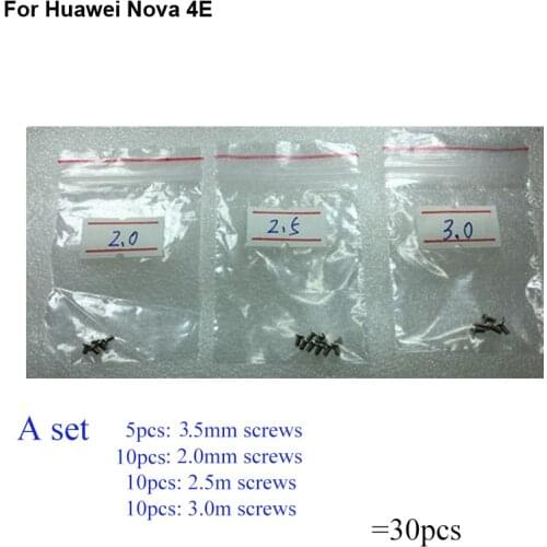 30PCS a set Silver Screw For Huawei Nova 4E 4 E mainboard motherboard Cover Screws Repair Parts For Huawei Nova4E