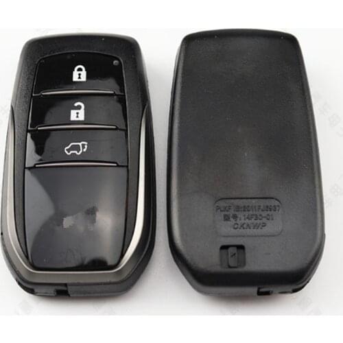 New Replacement 3 Button Smart Key Shell Case For Toyota RAV4 Highlander Camry New Prado SUV Auto Remote Key Shell With Logo