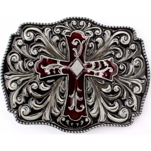Cross pattern belt Buckle Homemade handmade waistband Components