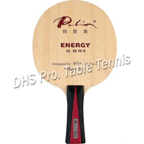 Palio ENERGY03 (ENERGY 03, ENERGY-03) 5Wood+4Fiber Table Tennis Blade for PingPong Racket
