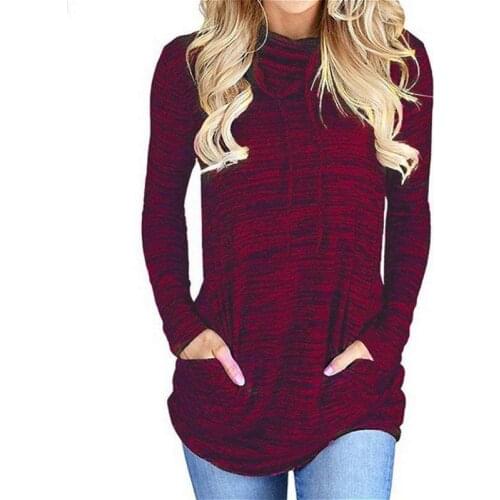 Turtleneck tops sweatshirt women hoodie long sleeve plus size hoodies oversized woman sweatshirts loose fashion ladies clothes