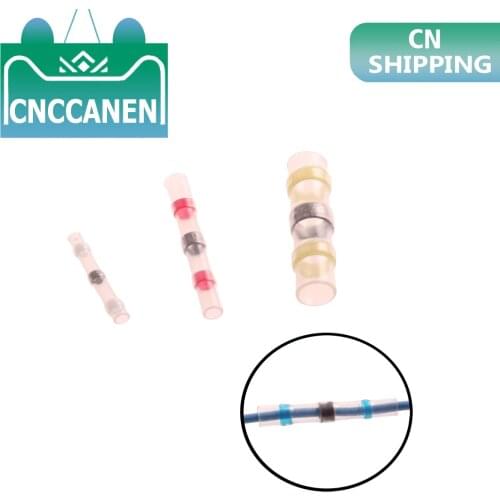 1/5/10/20/30/50PCS SST-S11 S21 S31 S41 Heat Shrink Butt Wire Connectors Waterproof Tinned Copper Solder Seal Terminals Kit Set