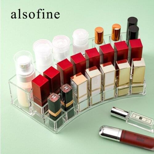 New Arrival Cosmetic Storage Dust-proof Desktop Lipstick Skin Show Care Dressing Table Finishing Cabinet Large-capacity Shelf