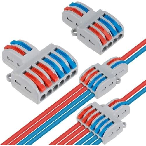 SPL-42/62 Mini Fast Wire Connector Universal Home Compact wire Wiring Cable Connector Push-in Conductor Terminal Block