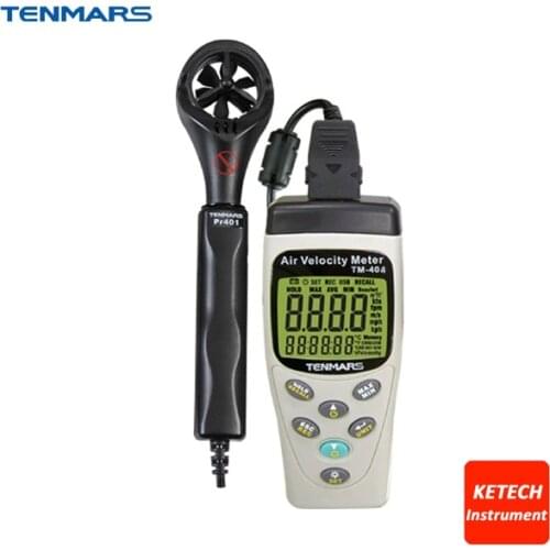 High Sensitive Reaction Anemometer Wind Tester Gauge TENMARS TM404