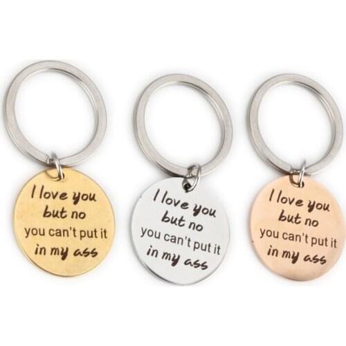 I Love You Funny Keychain For Boyfriend Or Husband
