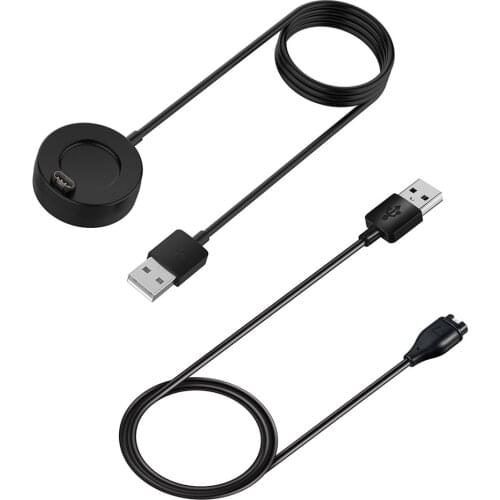 Charger for Garmin Vivoactive 3 4 4S / Fenix 5 5x 6S 6X / Venu Sq Music USB Charging Cable Stand Station Date for Forerunner 935