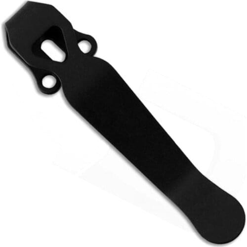 Titanium Folding Pocket Knife Back Clip DIY Custom Waist Clamp Deep Carry Outdoor Cutter Accessories For 560/565/575 Series CQC