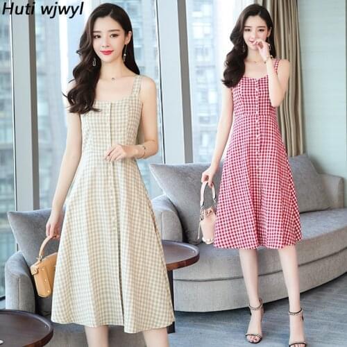Summer Vintage Plus Size Plaid Midi Club Dress 2021 Korean Elegant Women Bodycon Party Sundress Sexy Short Sleeve Runway Vestido
